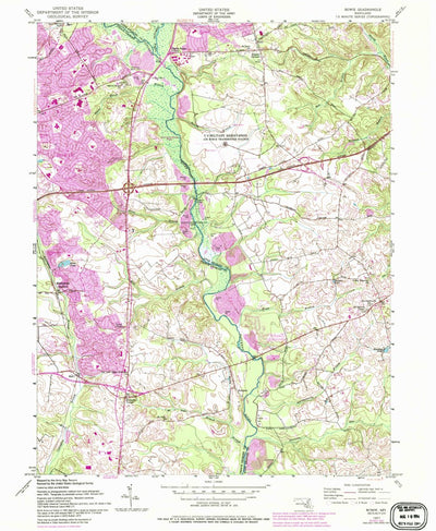 United States Geological Survey Bowie, MD (1957, 24000-Scale) digital map