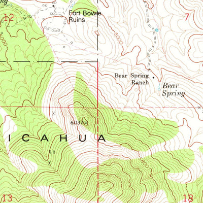 United States Geological Survey Bowie Mountain North, AZ (1979, 24000-Scale) digital map