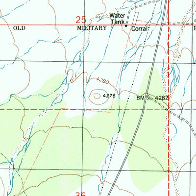 United States Geological Survey Bowie Mountain North, AZ (1996, 24000-Scale) digital map