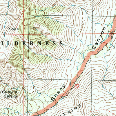 United States Geological Survey Bowie Mountain North, AZ (1996, 24000-Scale) digital map