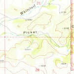 United States Geological Survey Bowie Mountain South, AZ (1974, 24000-Scale) digital map