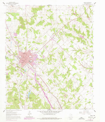 United States Geological Survey Bowie, TX (1961, 24000-Scale) digital map