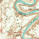 United States Geological Survey Bowknot Bend, UT (1963, 62500-Scale) digital map