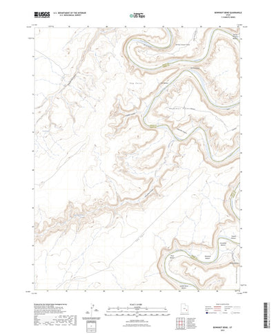 United States Geological Survey Bowknot Bend, UT (2023, 24000-Scale) digital map