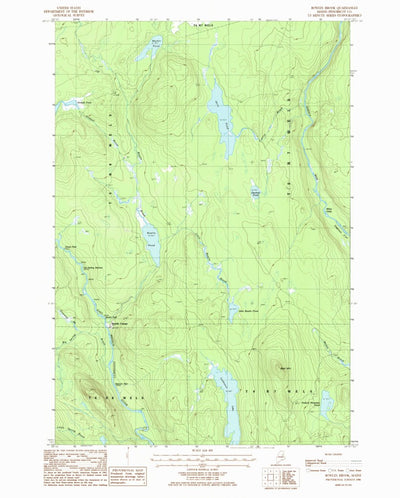 United States Geological Survey Bowlin Brook, ME (1986, 24000-Scale) digital map