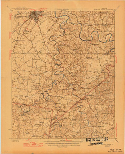 United States Geological Survey Bowling Green, KY (1923, 62500-Scale) digital map