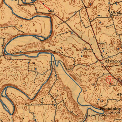 United States Geological Survey Bowling Green, KY (1923, 62500-Scale) digital map
