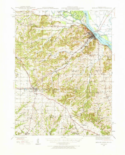 United States Geological Survey Bowling Green, MO-IL (1937, 62500-Scale) digital map