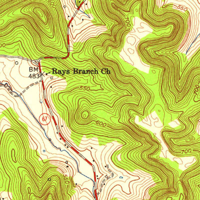 United States Geological Survey Bowling Green North, KY (1954, 24000-Scale) digital map