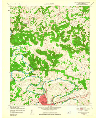 United States Geological Survey Bowling Green North, KY (1959, 24000-Scale) digital map