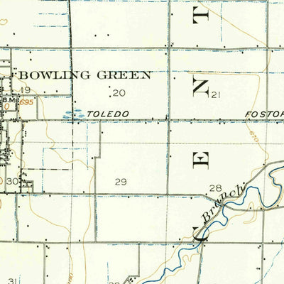 United States Geological Survey Bowling Green, OH (1901, 62500-Scale) digital map