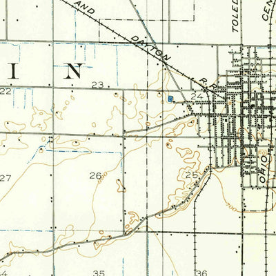 United States Geological Survey Bowling Green, OH (1901, 62500-Scale) digital map