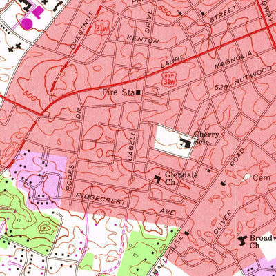 United States Geological Survey Bowling Green South, KY (1968, 24000-Scale) digital map