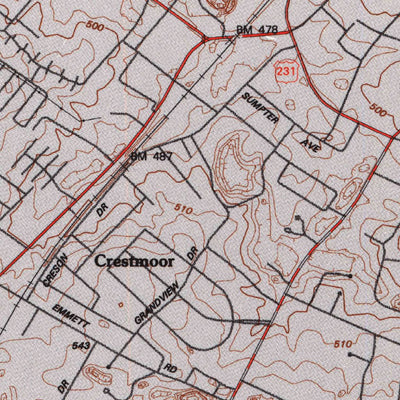 United States Geological Survey Bowling Green South, KY (1993, 24000-Scale) digital map