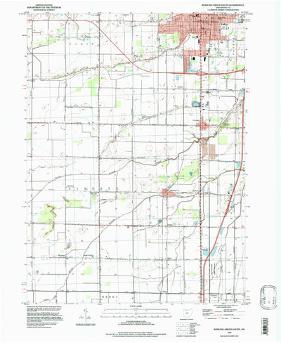 United States Geological Survey Bowling Green South, OH (1994, 24000-Scale) digital map