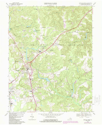 United States Geological Survey Bowling Green, VA (1969, 24000-Scale) digital map