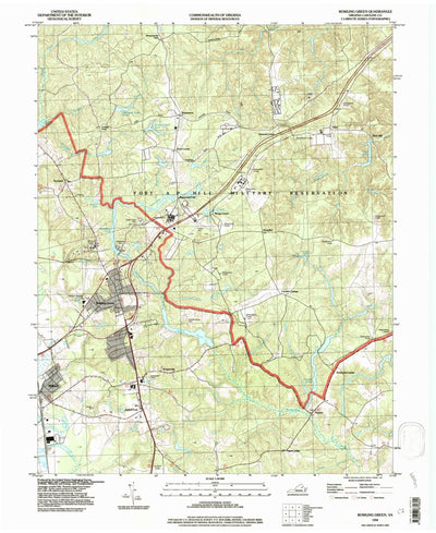 United States Geological Survey Bowling Green, VA (1994, 24000-Scale) digital map