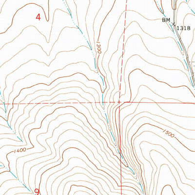 United States Geological Survey Bowlus Hill, OR (1964, 24000-Scale) digital map
