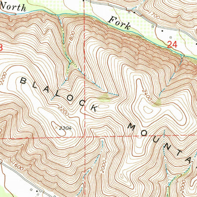 United States Geological Survey Bowlus Hill, OR (1964, 24000-Scale) digital map