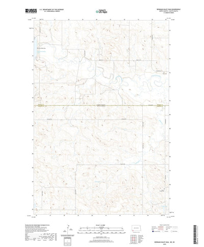 United States Geological Survey Bowman-Haley Dam, ND (2020, 24000-Scale) digital map