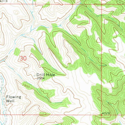 United States Geological Survey Bowman Hill, WY (1972, 24000-Scale) digital map
