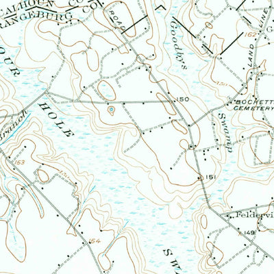 United States Geological Survey Bowman, SC (1921, 62500-Scale) digital map