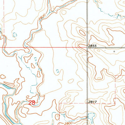 United States Geological Survey Bowman SE, ND (1973, 24000-Scale) digital map