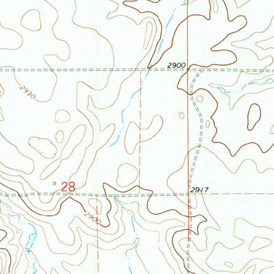 United States Geological Survey Bowman SW, ND (1968, 24000-Scale) digital map