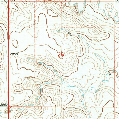 United States Geological Survey Bowman SW, ND (1968, 24000-Scale) digital map