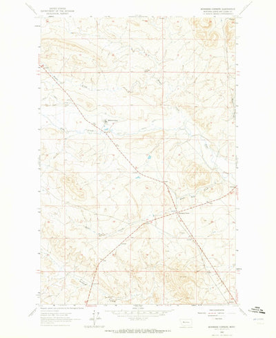 United States Geological Survey Bowmans Corners, MT (1962, 24000-Scale) digital map