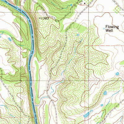 United States Geological Survey Bowser, TX (1980, 24000-Scale) digital map