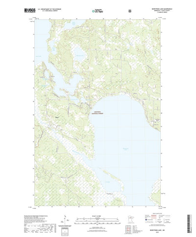 United States Geological Survey Bowstring Lake, MN (2022, 24000-Scale) digital map