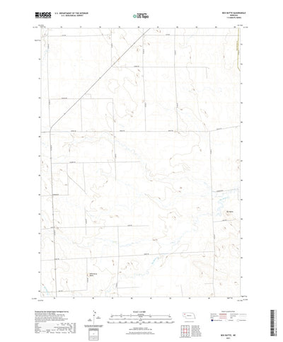 United States Geological Survey Box Butte, NE (2021, 24000-Scale) digital map
