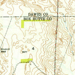 United States Geological Survey Box Butte NW, NE (1949, 24000-Scale) digital map
