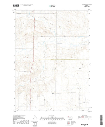 United States Geological Survey Box Butte NW, NE (2021, 24000-Scale) digital map