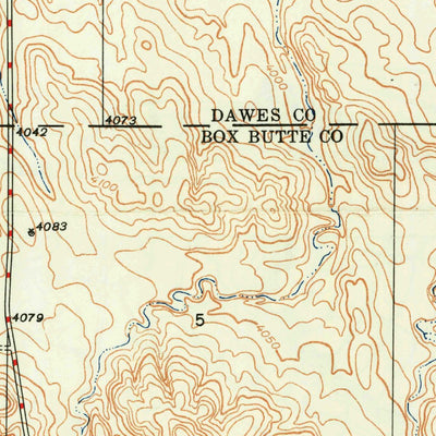 United States Geological Survey Box Butte Reservoir East, NE (1948, 24000-Scale) digital map