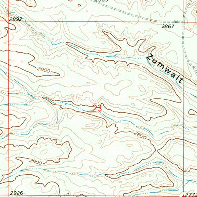 United States Geological Survey Box Canyon Coulee, MT (1968, 24000-Scale) digital map
