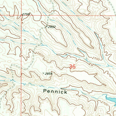 United States Geological Survey Box Canyon Coulee, MT (1968, 24000-Scale) digital map