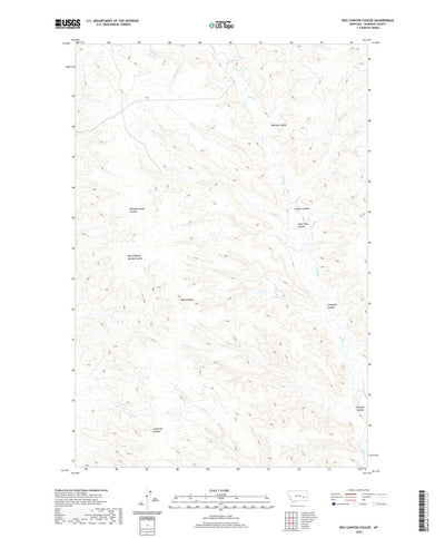 United States Geological Survey Box Canyon Coulee, MT (2020, 24000-Scale) digital map