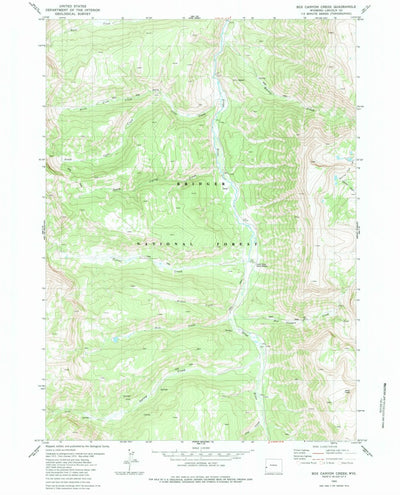 United States Geological Survey Box Canyon Creek, WY (1980, 24000-Scale) digital map