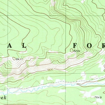 United States Geological Survey Box Canyon Creek, WY (1980, 24000-Scale) digital map