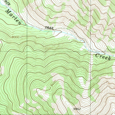 United States Geological Survey Box Canyon Creek, WY (1980, 24000-Scale) digital map