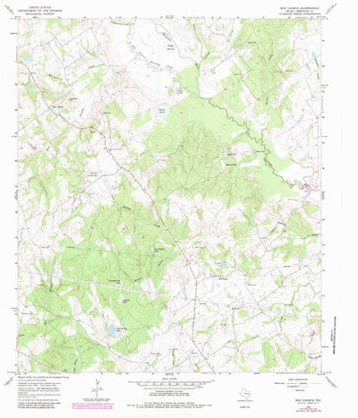 United States Geological Survey Box Church, TX (1966, 24000-Scale) digital map