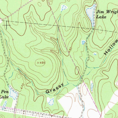 United States Geological Survey Box Church, TX (1966, 24000-Scale) digital map