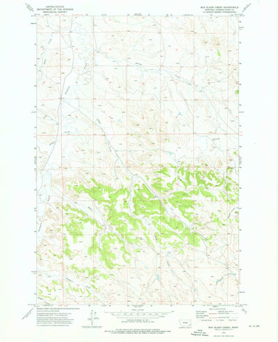 United States Geological Survey Box Elder Creek, MT (1973, 24000-Scale) digital map