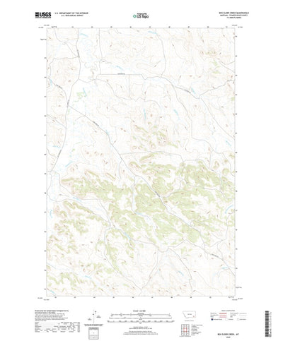 United States Geological Survey Box Elder Creek, MT (2020, 24000-Scale) digital map