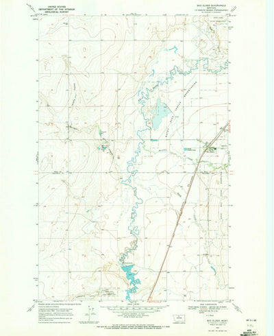 United States Geological Survey Box Elder, MT (1969, 24000-Scale) digital map