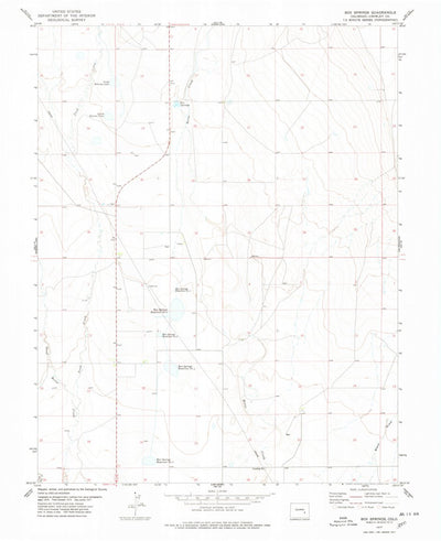 United States Geological Survey Box Springs, CO (1977, 24000-Scale) digital map