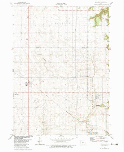 United States Geological Survey Boxholm, IA (1982, 24000-Scale) digital map