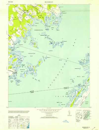 United States Geological Survey Boxiron, MD-VA (1953, 24000-Scale) digital map
